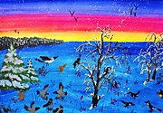 "Новый год у птиц", Даша Чурилова, 10 лет
