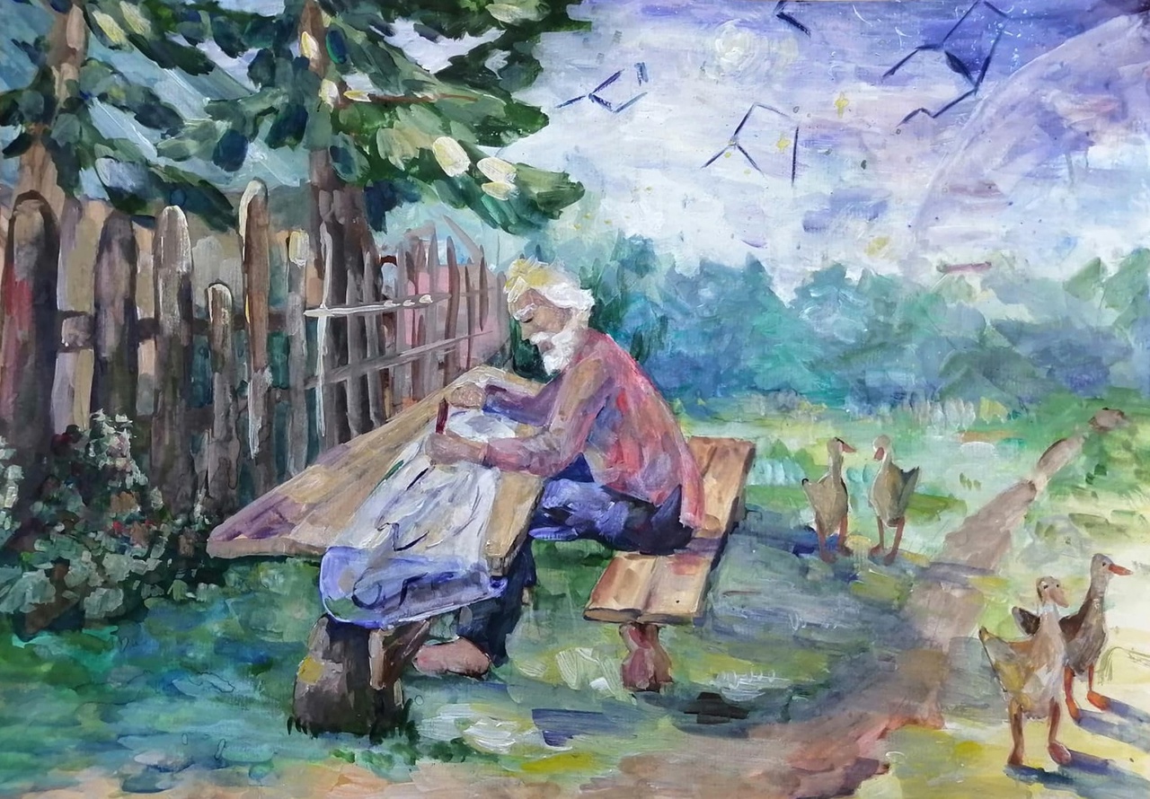 Старшая возрастная категория. Номинация: «В полёт!»Название работы:  «Циолковский за работой». Минеева Мария. МОУДО «Балабановская ДШИ». Преподаватель: Жукова Т.В.