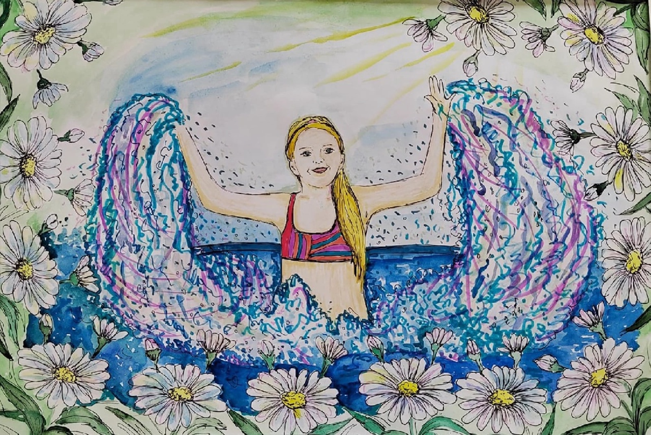 Рисунок ах какое лето