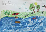 Коноплев Юрий, 9 лет, 3Б" класс, гимназия 159 "Бестужевская", г. Санкт- Петербург. "Летнее настроение"