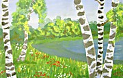 "Берёзы". Горбенко Евгений, 10 лет. Белгородская область, Краснояружский район, село Илёк-Пеньковка.