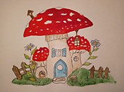 "Мухомор и голубые маргаритки". Деденко Ксения, 7 лет. г.Славгород