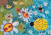 "Букашки на ромашках". Кускова Александра, 9 лет. г.Набережные Челны.