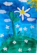 "Милая ромашка". Кускова Арина, 7 лет. г.Набережные Челны.