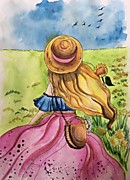 "Поле подсолнухов". Камилла Киреева , 15 лет. г.Краснодар
