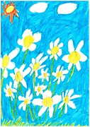"Ромашки". Ангелина Бурыгина, 8 лет, п.Шуя, Пронежский р-н, Республика Карелия