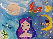 Старшая возрастная категория. Номинация:  «Бескрайняя Вселенная». Название работы:– «Космос, он такой!».  Карпович Полина. МОУДО «Балабановская ДШИ». Преподаватель: Жукова Т.В.