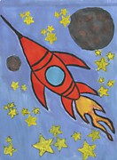 Младшая возрастная категория. Номинация: «В полёт». Митраков Денис. Тверская область,  МОУ «Дороховская СОШ». Педагог: Ливенцова Л.А. Название работы: "В полёт"