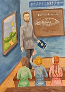 Старшая возрастная категория. Номинация: «В полёт». Название работы:  «Урок Циолковского». Прохорова Ксения, МОУДО «Балабановская ДШИ». Преподаватель: Жукова Т.В.