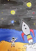 Младшая возрастная категория. Номинация «Бескрайняя Вселенная». Смирнова Анастасия, МОУ"Дороховская СОШ" Название: «Луноход». Руководитель: Некрасова Е. С.