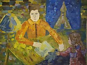 СТАРШАЯ возрастная категория. Номинация «Легенда космоса», Ульянова Наталия. г.Энгельс, ГАОУ СО «Лицей-интернат 64» г. Саратов. "Юрий Гагарин с младшей дочкой"